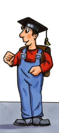 Figur Nils mit Doktorhut