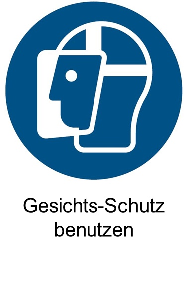 M013 Gesichtsschutz benutzen