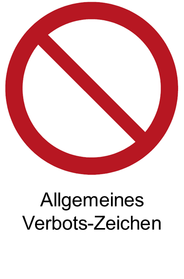 P001 Allgemeines Verbotszeichen