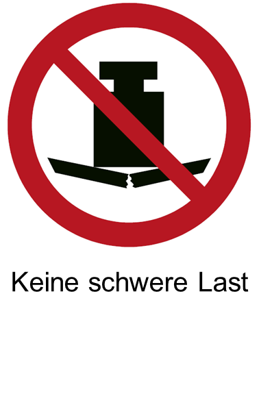 P012 Keine schwere Last