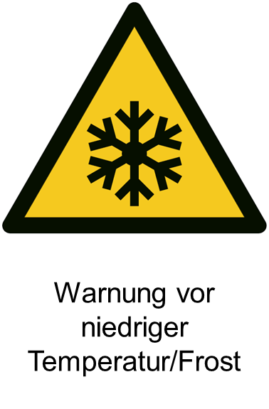 W010 Warnung vor niedriger Temperatur/Frost