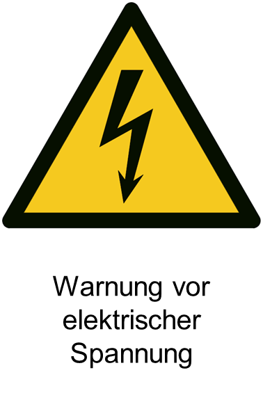 W012 Warnung vor elektrischer Spannung