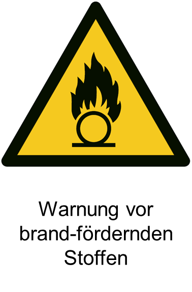 W028 Warnung vor brandfördernden Stoffen