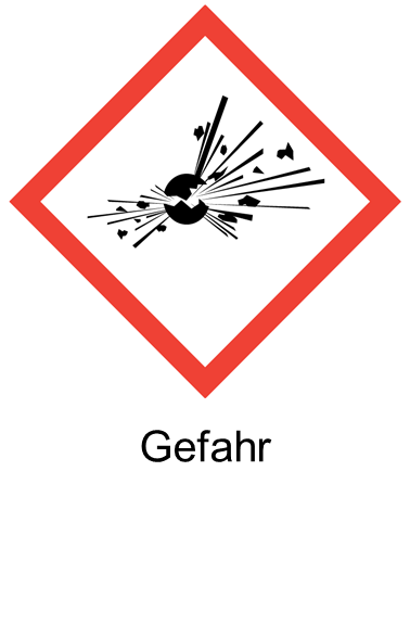 GHS01 ExplodierendeBombe Gefahr