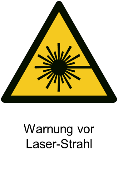 W004 Warnung vor Laserstrahl