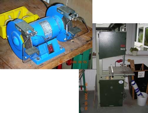 Doppelschleifmaschine und Bandsägemaschine