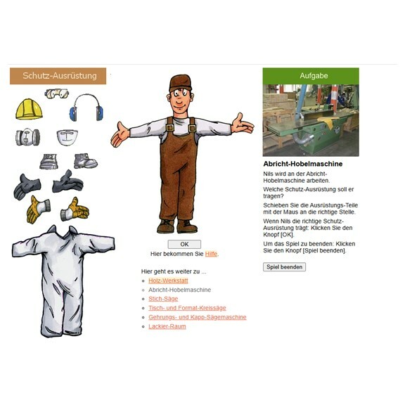 Online-Lernspiel/Persönliche Schutz-Ausrüstung (PSA)