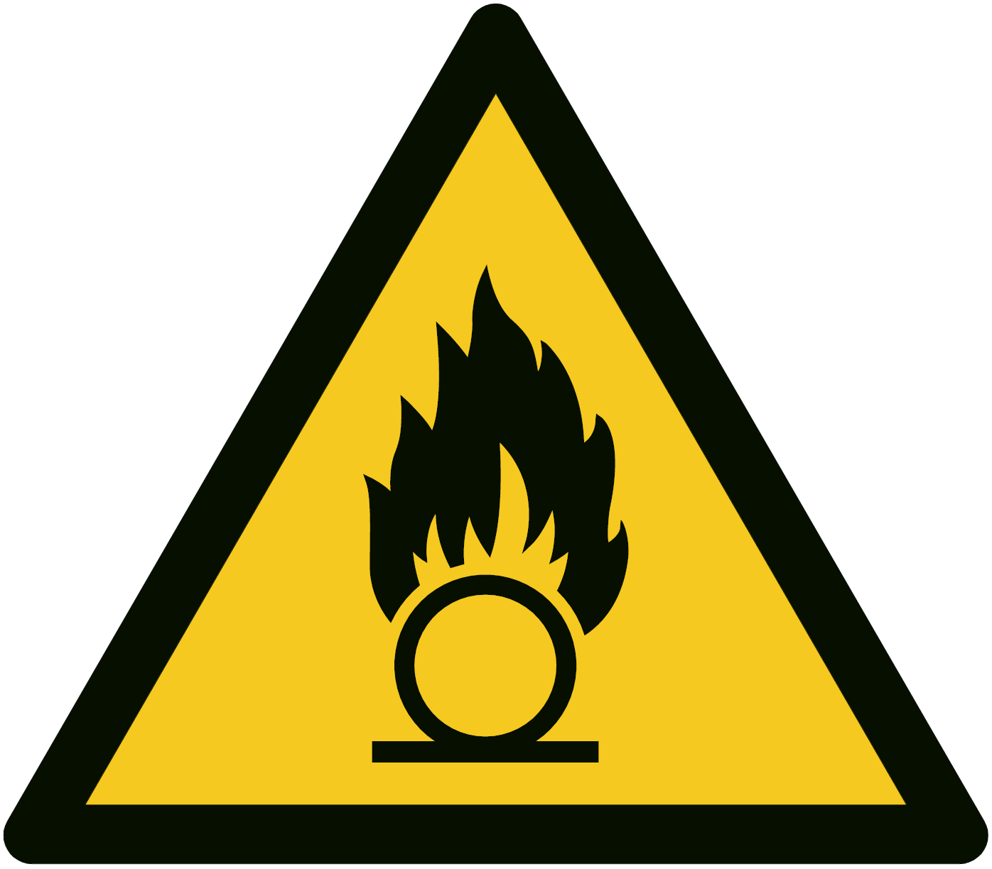 W028 Warnung vor brandfördernden Stoffen