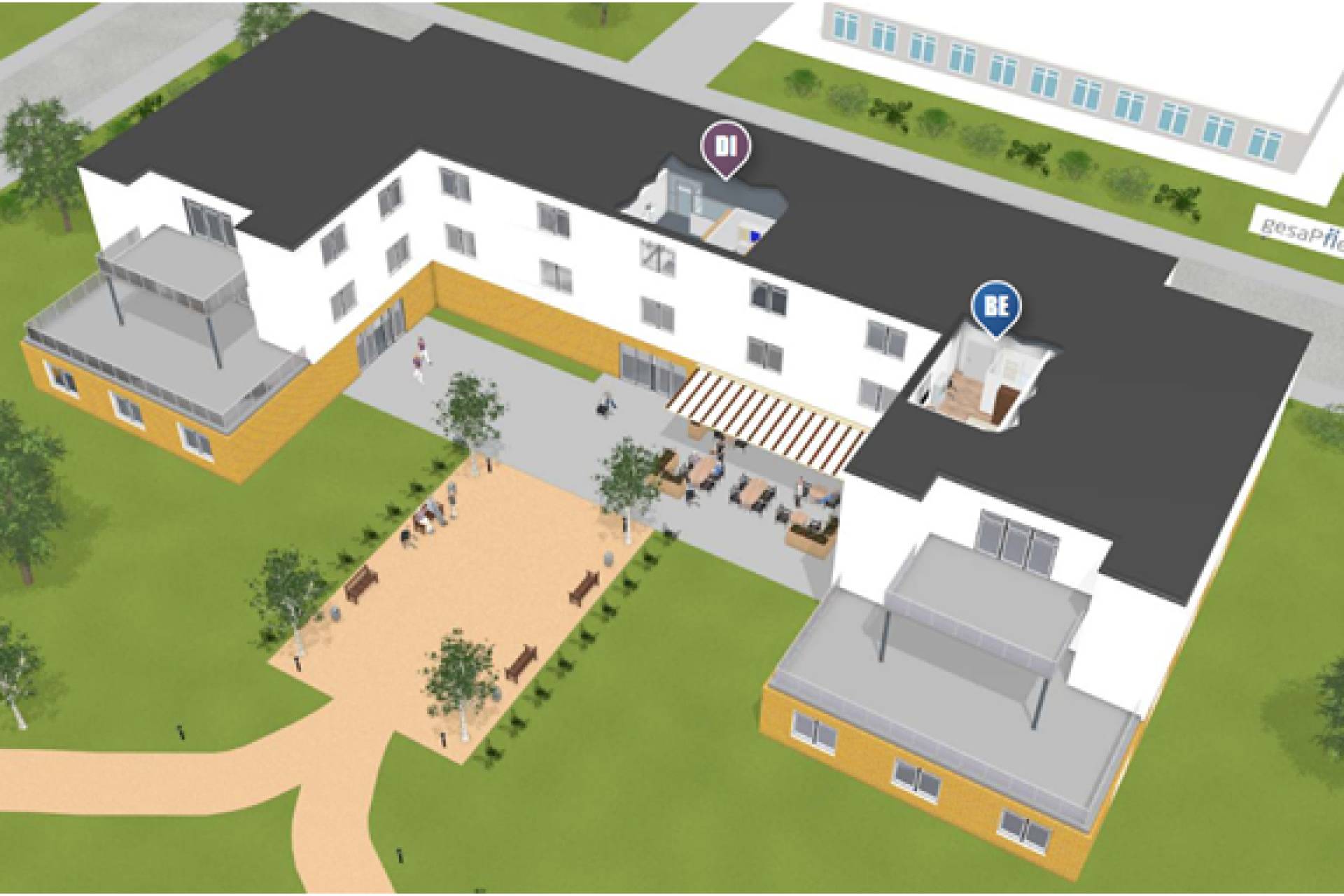 Sichere Pflegeeinrichtung