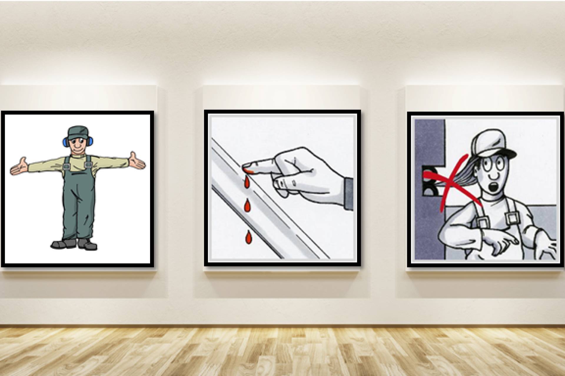 Galerie - Grafiksammlung Gefährdungen und Schutzmaßnahmen